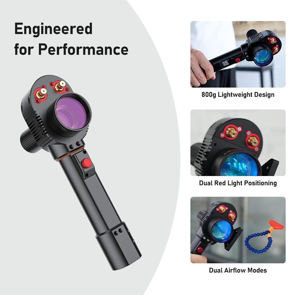 Professional ZBTK handheld laser cleaning gun equipped on HANTENCNC SEAGULL2 200W 300W pulsed laser machine