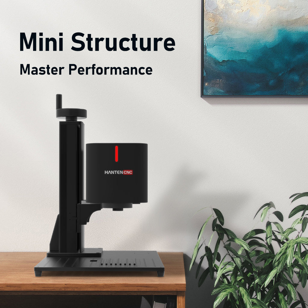 KOALA portable fiber laser marking machine with mini structure design on tabletop
