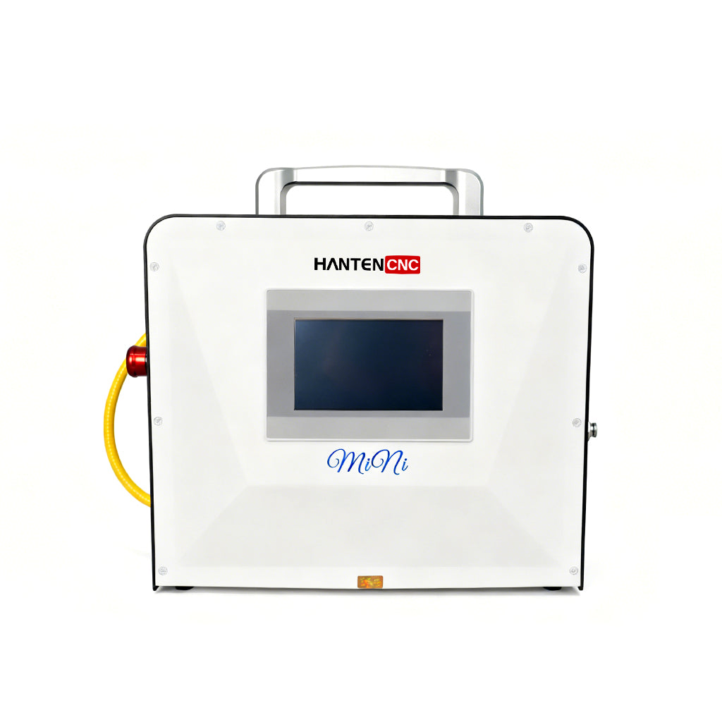 Portable QCW laser spot welder machine angled view for precision welding