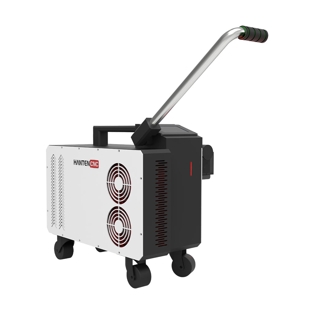 Seagull 2 generation laser cleaning machine angled front view for industrial rust removal